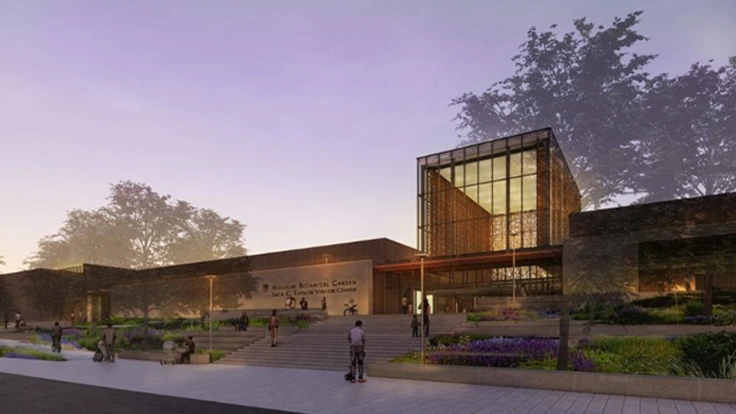 The Missouri Botanical Garden in St. Louis will start construction in January on a new, $92 million visitor center. 