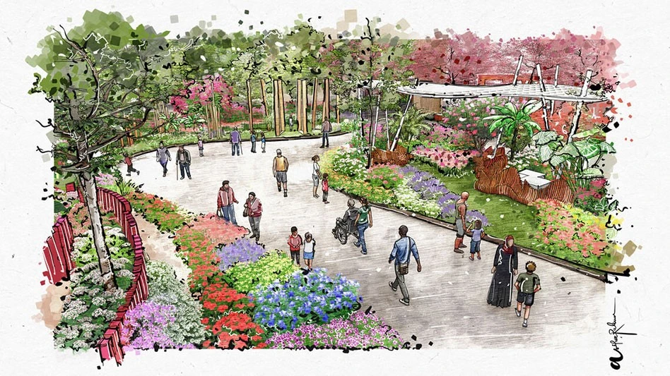 Artistic rendering courtesy of Pennsylvania Horticultural Society