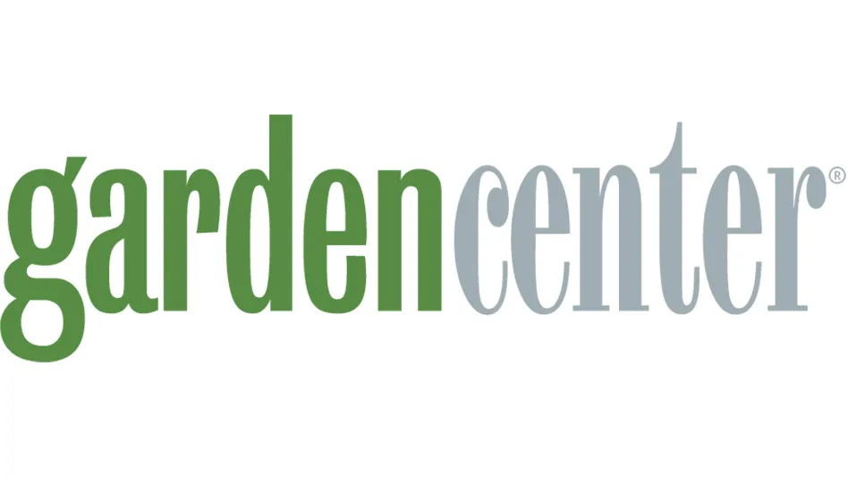 A logo reads garden center. Garden is in green text and center is in gray text.